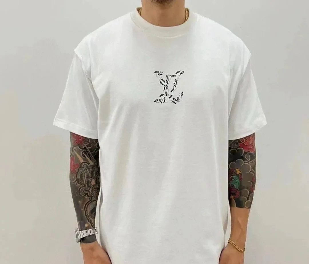 Louis Vuitton/Louis Vuitton employee limited foam printed short-sleeves